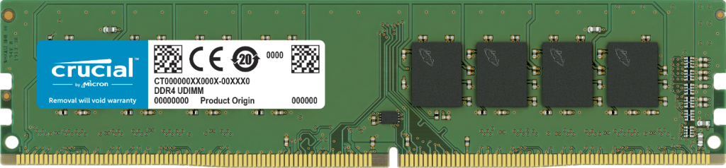 Память DDR4 DIMM 16Gb, 3200MHz Crucial (CT16G4DFRA32A)