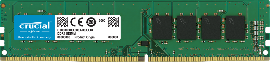 Память DDR4 DIMM 32Gb, 3200MHz, CL22, 1.2V Crucial (CT32G4DFD832A) - фото 1