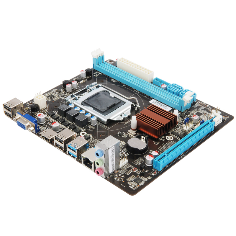 Материнская плата Esonic H81JEL , Socket1150, iH81, 2xDDR3, PCI-Ex16, 4SATA3, 5.1-ch, GLAN, 2USB 3.0, VGA, HDMI, mATX, Retail