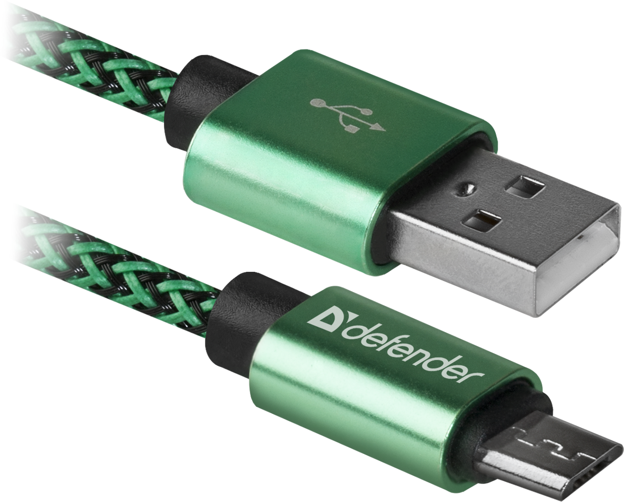 

Кабель USB2.0(Am)-microUSB, Defender, 1m, зеленый (87804)