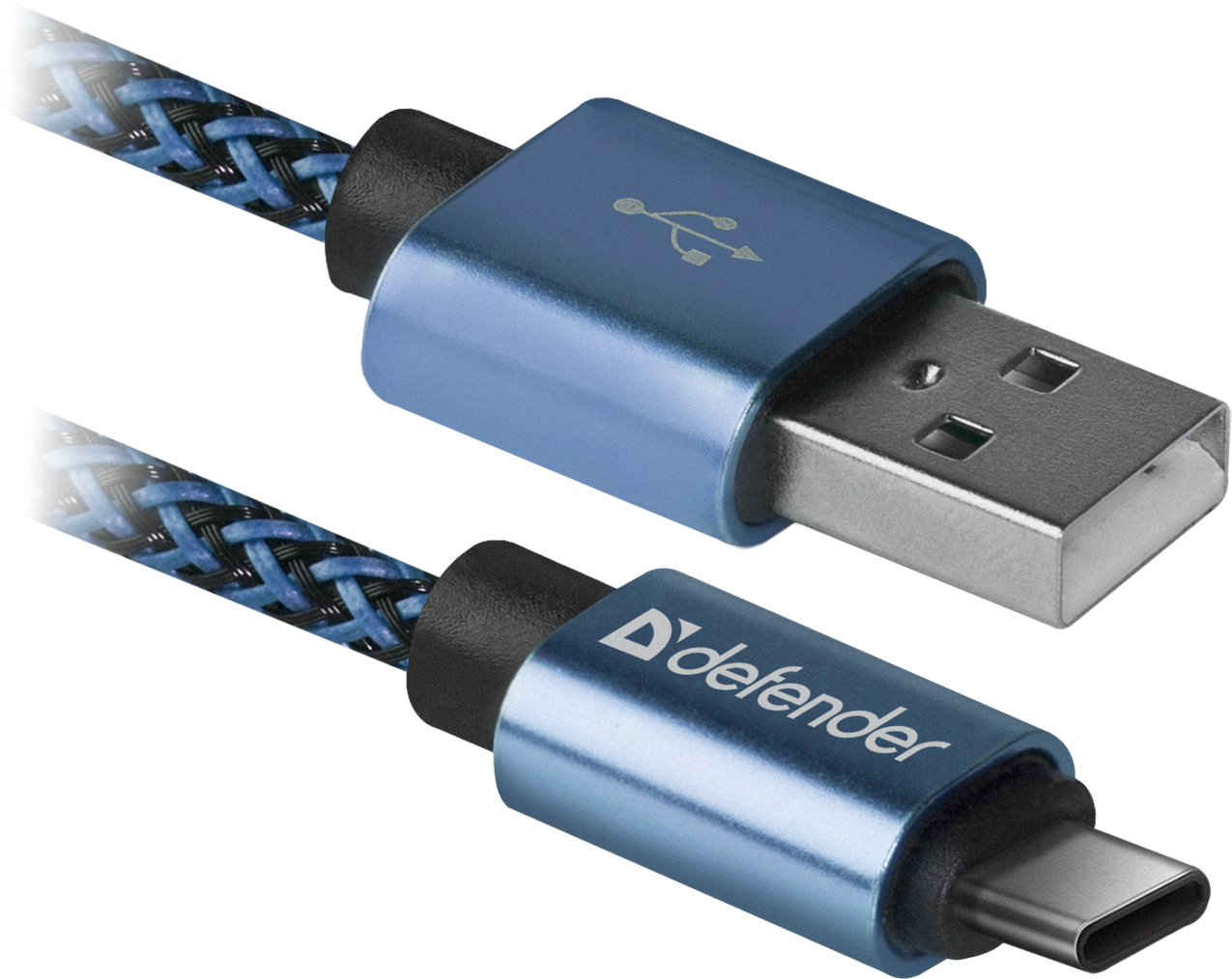 

Кабель USB2.0(Am)-Type-C, Defender, 1м, синий (87817)
