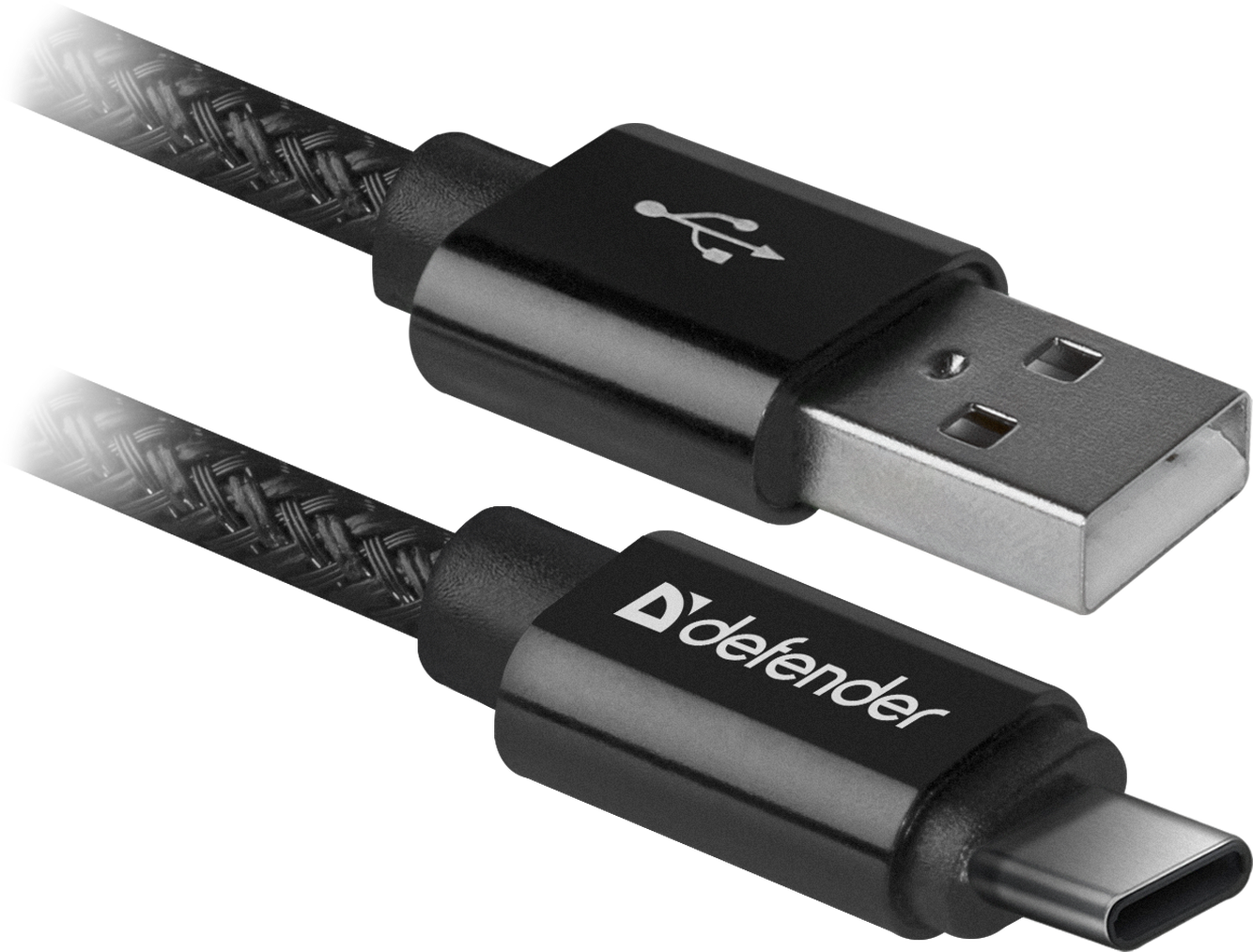 

Кабель USB2.0(Am)-Type-C, Defender, 1м, черный (87814)