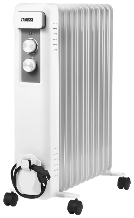 Обогреватель масляный 2.2 кВт, до 27 м², Zanussi ZOH/CS-11W