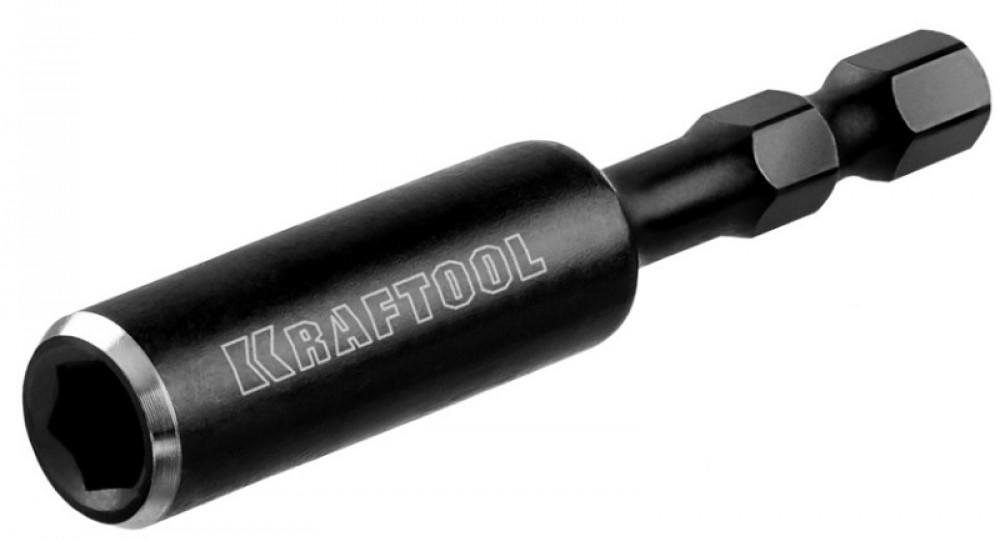 Держатель для бит Kraftool PRO, 60мм, магнитный наконечник, для бит с хвостовиком 1/4