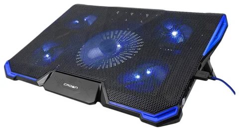 

Охлаждающая подставка для ноутбука 19" CROWN CMLS-k331 , вентилятор: 80, синяя подсветка, пластик, черный (0), CMLS-k331