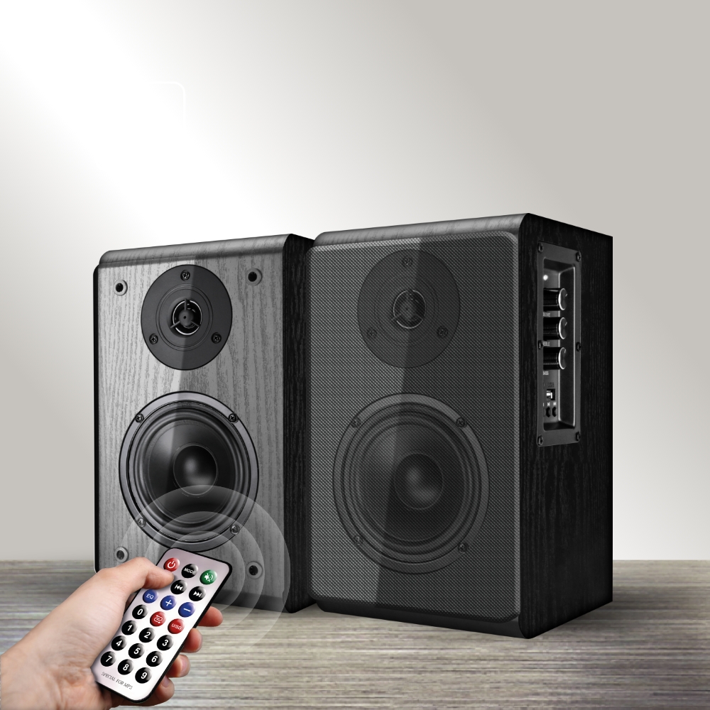 

Акустика 2.0 Ginzzu GM-312, 50Вт, USB, Bluetooth, черный (GM-312), GM-312