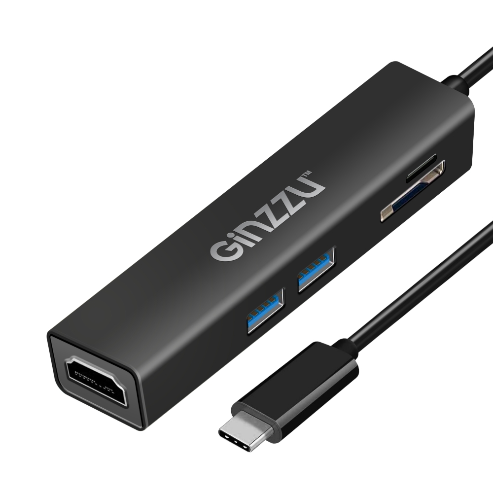 

Картридер внешний Ginzzu GR-567UB, SD/SDXC/SDHC/MMC, microSD/SDXC/SDHС, USB Type-C, черный 2xUSB3.0, HDMI, GR-567UB