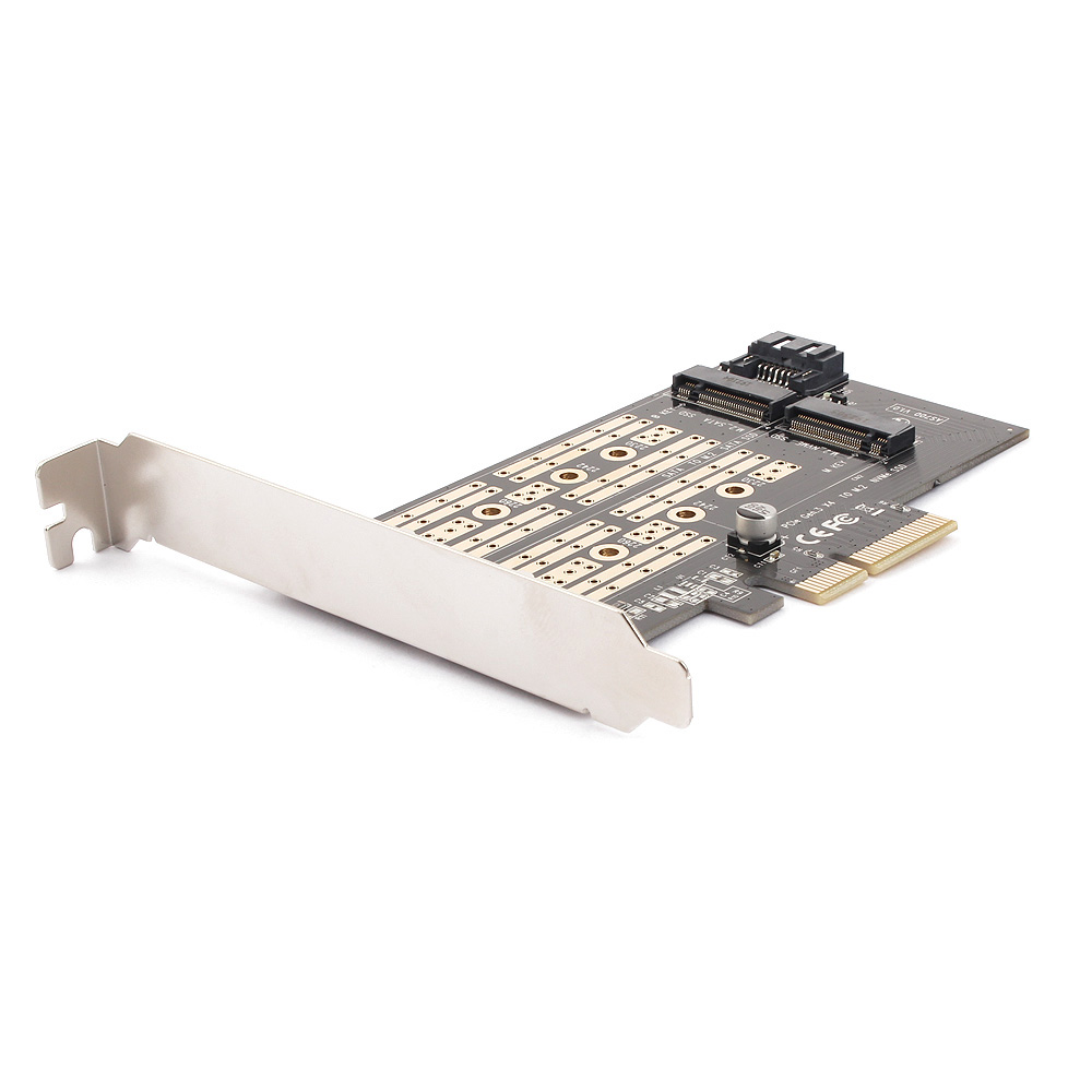 Контроллер M.2 NVME SSD, M.2 SATA SSD AgeStar AS-MC02, M.2, PCI-E