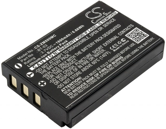 

Аккумулятор CameronSino CS-ZM800MC/BT-03, 1800mAh для Zoom Q8 (P105.00195), CS-ZM800MC