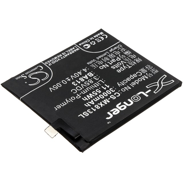 

Аккумулятор CameronSino CS-MX813S для Meizu M813Q/V8 Pro, Li-Pol, 3000mAh, 3.85V (P104.01525), CS-MX813S