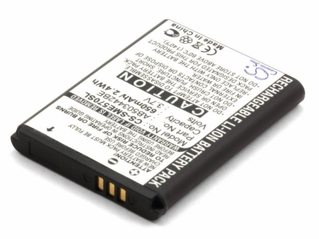 

Аккумулятор CameronSino CS-SME570S для Samsung AB503442BA, AB503442BE, Li-Ion, 650mAh, 3.7V (P104.01359), CS-SME570S