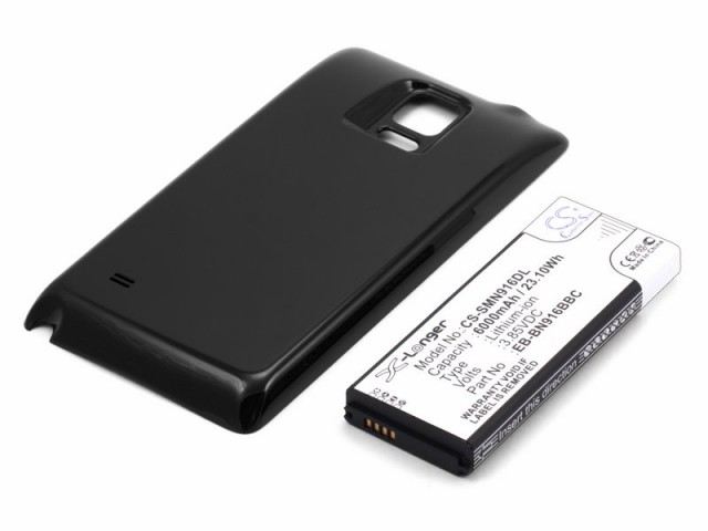 

Аккумулятор CameronSino CS-SMN916DL для Samsung Galaxy Note 4, Li-Ion, 6000mAh, 3.85V, усиленный (P104.00488), CS-SMN916DL
