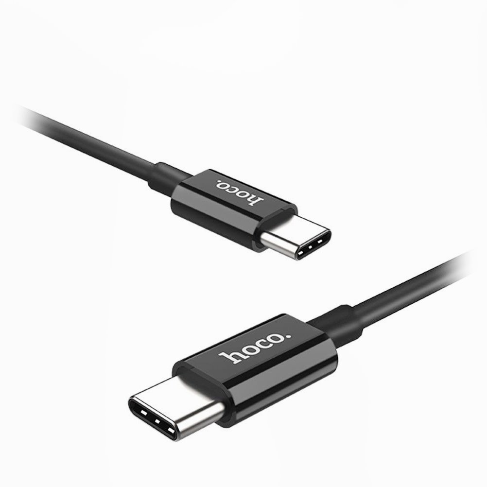 

Кабель USB Type-C-USB Type-C, 3A, 1м, черный HOCO Skilled X23 (6957531072881), X23