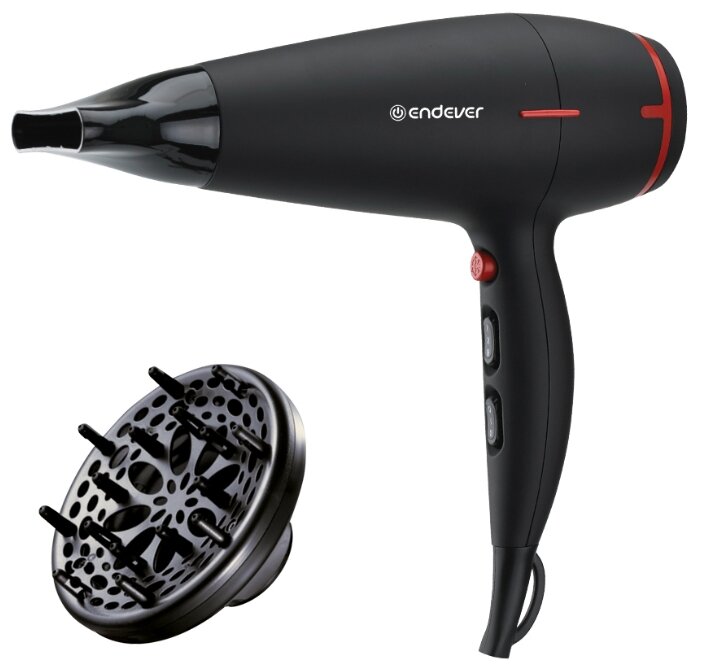 

Фен ENDEVER AURORA 472 2400Вт, 6 режимов, 1.8м, петля для подвешивания, черный (80543), AURORA 472