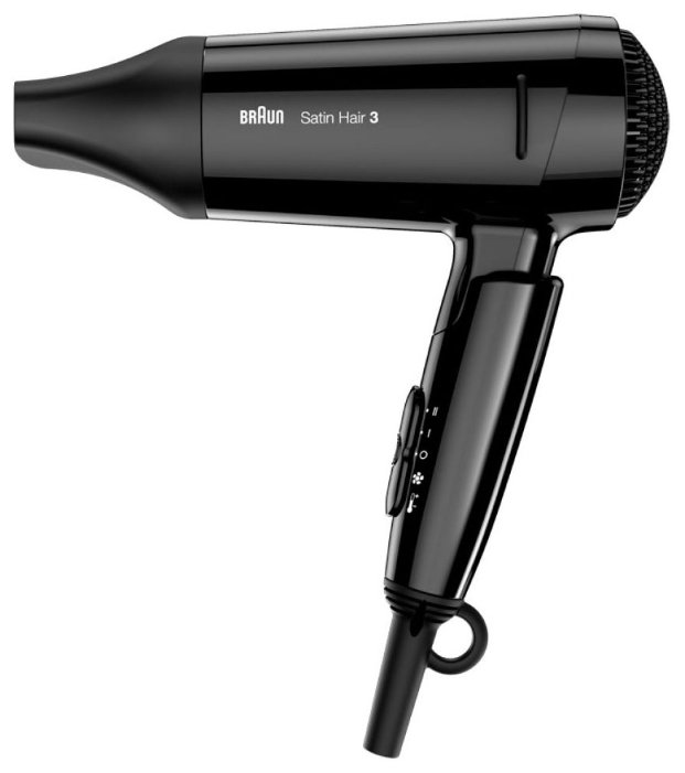 

Фен Braun HD 350 Satin Hair 3 1600Вт, 2 режима, петля для подвешивания, черный (HD350), HD 350 Satin Hair 3