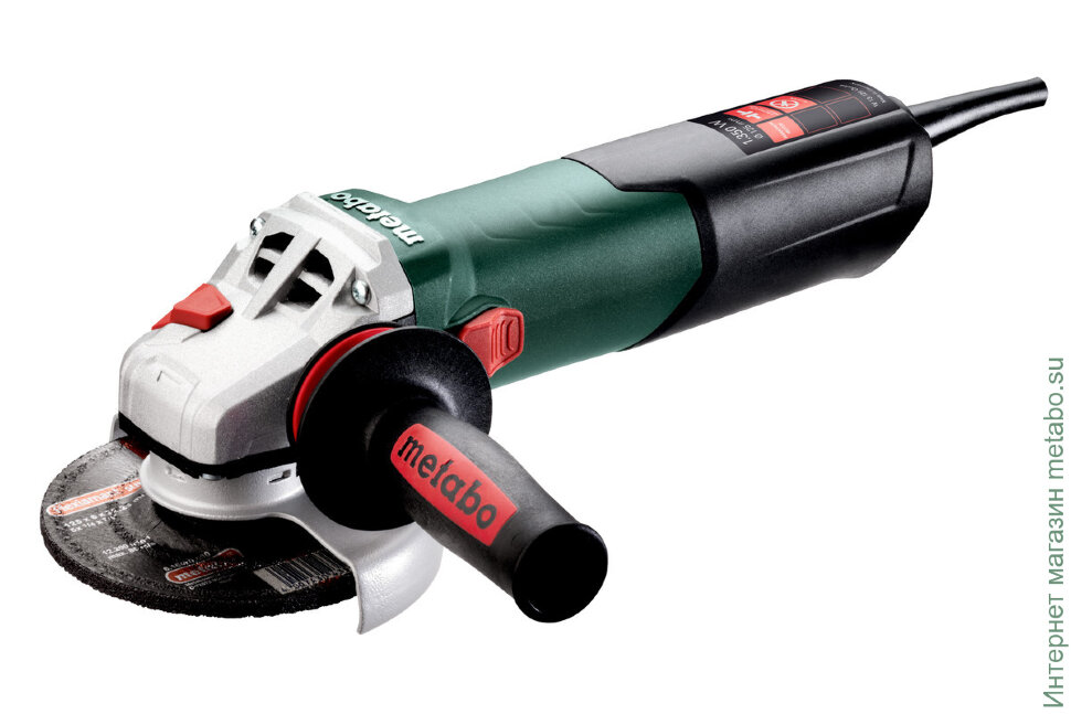 

УШМ (болгарка) Metabo W 13-125 QUICK, сетевая, 1300Вт, 125мм, 11000 об/мин, 2.4кг (603627010), W 13-125 QUICK