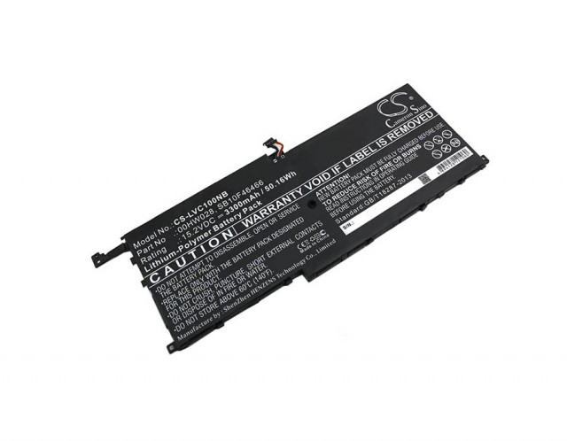 

Аккумуляторная батарея Pitatel BT-1947 для Lenovo ThinkPad X1 Carbon 2016 (Gen. 4), 00HW028, 00HW029, 01AV409, 01AV410, SB10F46466, SB10F46467, SB10K97567, 15.2V, 3300mAh, черный (BT-1947), BT-1947