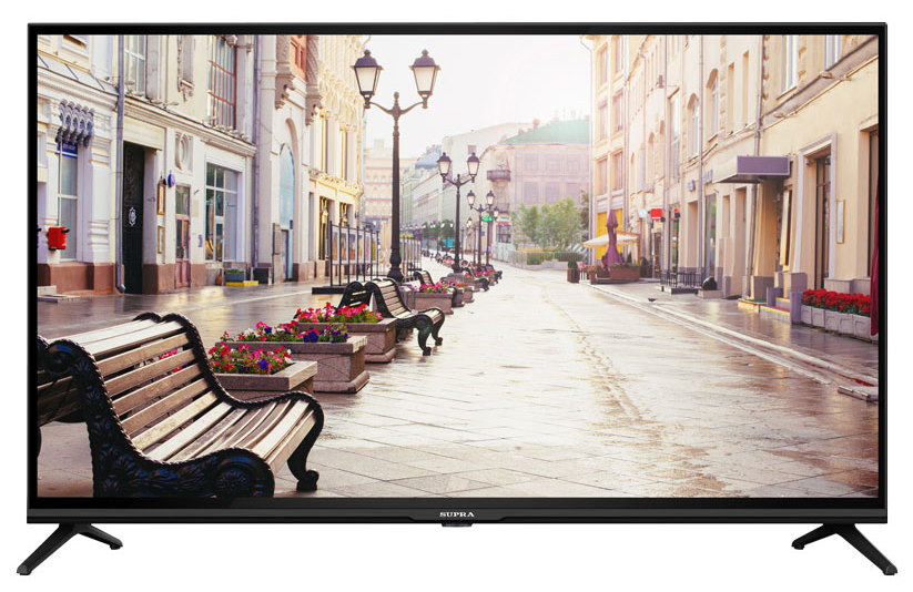 

Телевизор 43" Supra STV-LC43ST00100F, FullHD, 1920x1080, HDMIx3, USBx2, WiFi, Smart TV, черный, STV-LC43ST00100F