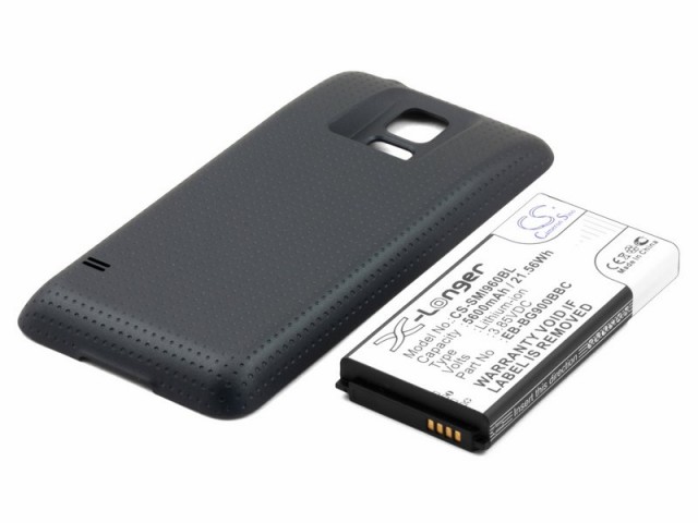 

Аккумулятор CameronSino CS-SMI960BL для Samsung SM-G900F Galaxy S5, Li-Ion, 5600mAh, 3.85V, усиленный (P104.00483), CS-SMI960BL