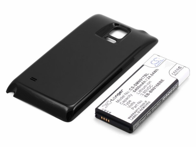 

Аккумулятор CameronSino CS-SMN917BL для Samsung Galaxy Note 4, Li-Ion, 6400mAh, 3.85V, усиленный (P104.00486), CS-SMN917BL