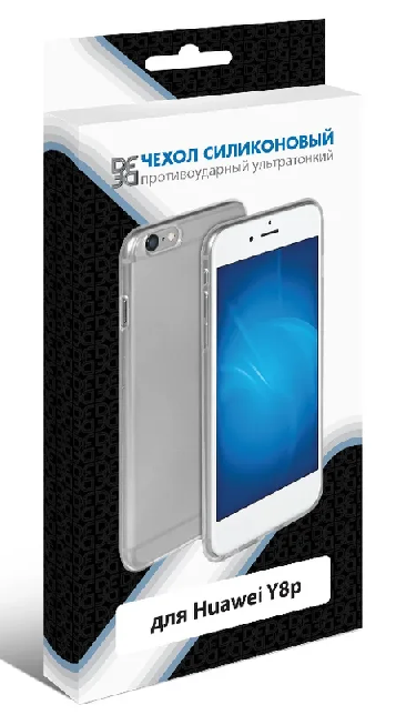 

Чехол-накладка DF hwCase-95 для смартфона Huawei Y8p, силикон, прозрачный (DF hwCase-95)