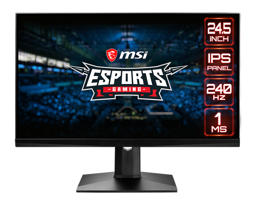 

Монитор 24.5" MSI Optix MAG251RX IPS, 1920x1080 (16:9), 400кд/м2, 240 Гц, 1мс, NVIDIA G-SYNC, HDMI, DisplayPort, USB Type-C, USB-Hub, черный (9S6-3BA37T-010), MAG251RX