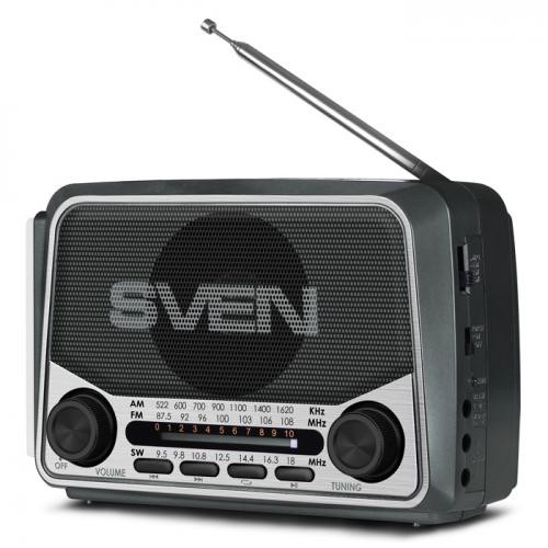 

Портативная акустика SVEN, 3 Вт, FM, USB, microSD, серый