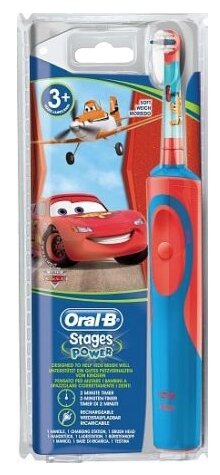 

ORAL-B Зубная щетка электрическая Oral-B Stages Power Cars красный/синий [1098400], Stages Power Тачки D12.513K