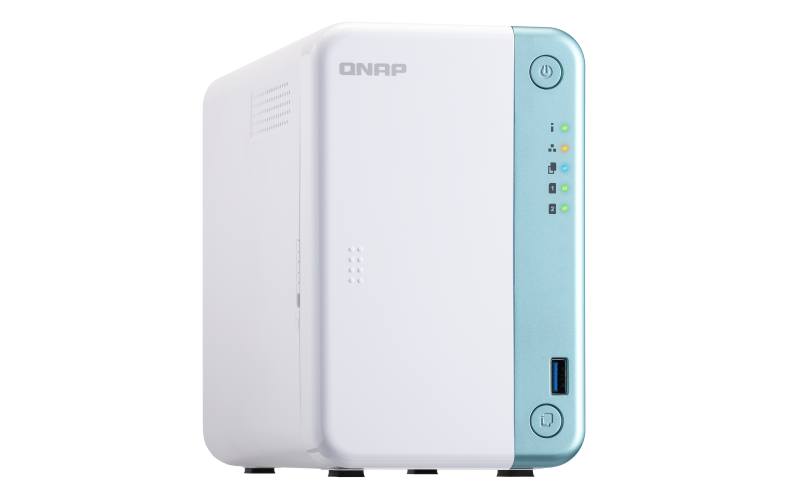 

Сетевой накопитель (NAS) QNAP TS-251D-4G, слоты 2x2.5"/3.5" SATA3, RAID 0/1/JBOD, 1x1 Гбит/с, HDMI, 3xUSB 3.0, Intel Celeron J4005/2x2GHz, DDR4 4Gb, TS-251D-4G