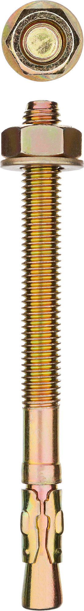 

Анкер клиновой с гайкой, с шайбой 1.2 см x 10 см (M12), сталь, 25 шт., ЗУБР (302032-12-100)