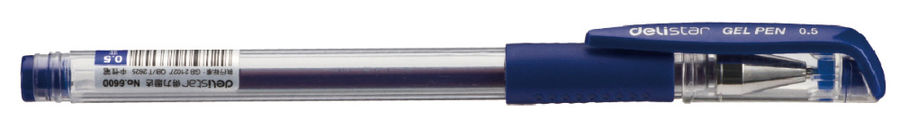 

Ручка гелевая Deli, синий, пластик, колпачок (E6600BLUE)