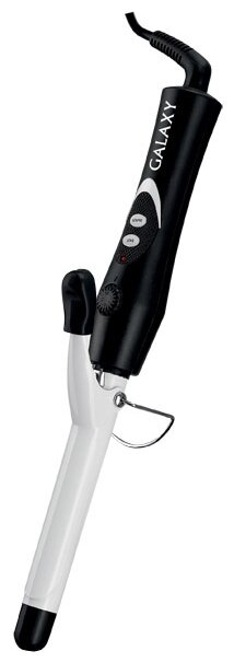 

Плойка Galaxy GL4603 200°C, 40Вт, керамическое покрытие, бело-черный (GL4603 ), GL4603