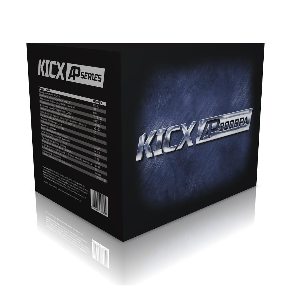 Сабвуфер активный Kicx AP300BPA, 30 см (12"), 40 Вт (500 Вт)