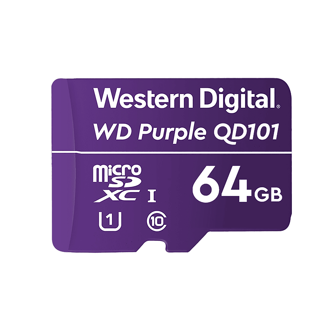 

Карта памяти 64Gb microSDXC Western Digital Purple SC QD101 Class 10 UHS-I U1, WDD064G1P0C