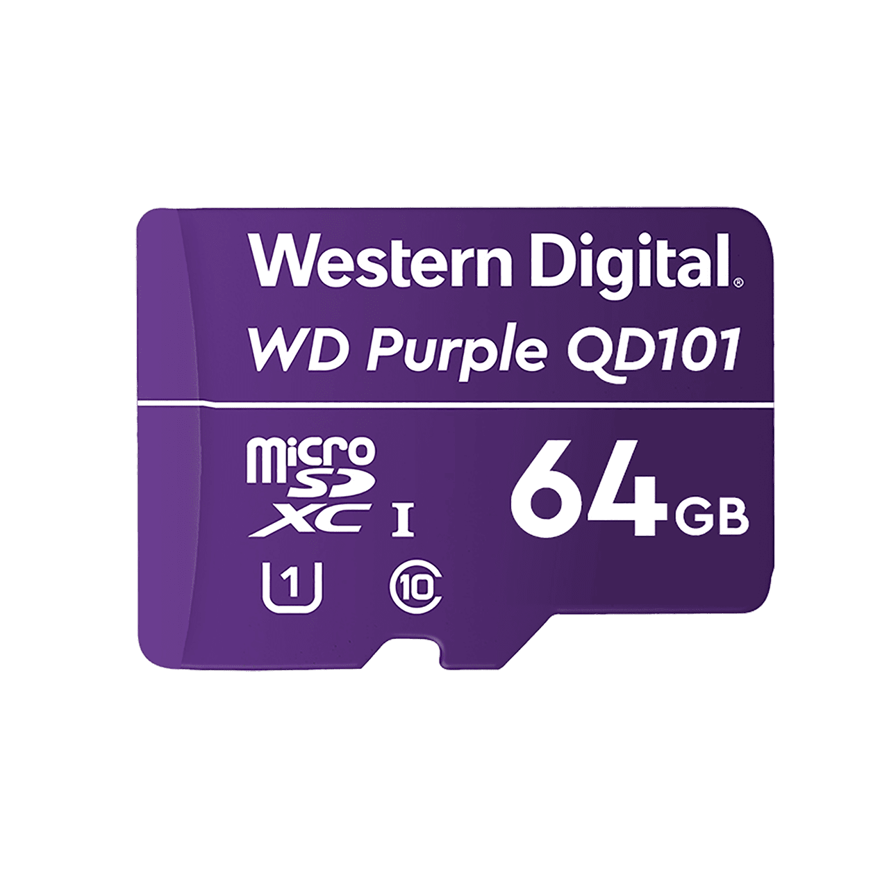 Карта памяти 64Gb microSDXC Western Digital Purple SC QD101 Class 10 UHS-I U1