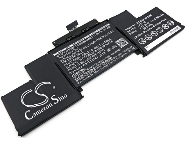 

Аккумуляторная батарея Pitatel BT-1833 для Apple MacBook Pro 15" A1398 до середины 2015, A1618, 11.4V, 8700mAh, черный (BT-1833), BT-1833