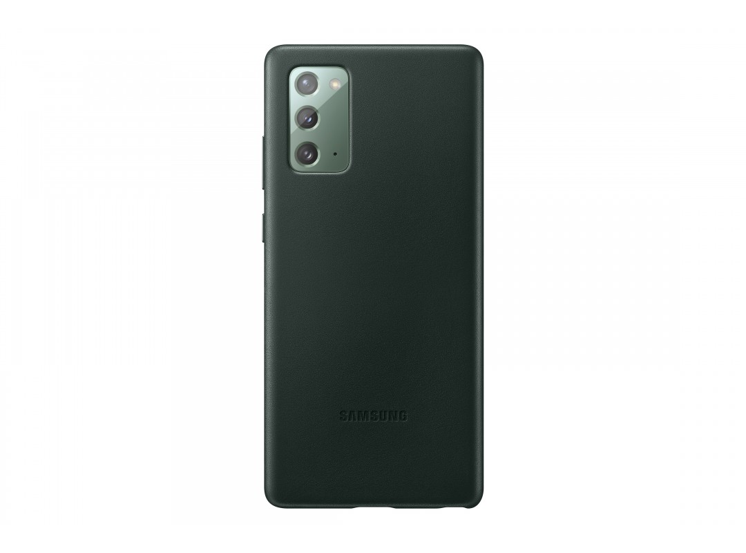 

Чехол-накладка SAMSUNG Leather Cover для смартфона Samsung Galaxy Note 20, кожа, зеленый (EF-VN980LGEGRU)
