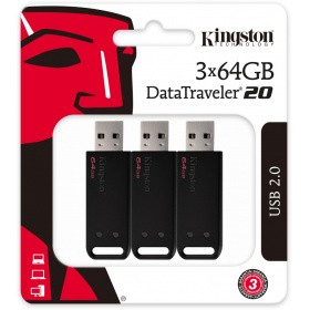 Флешка Kingston DT20 (DT20/64GB-3P)