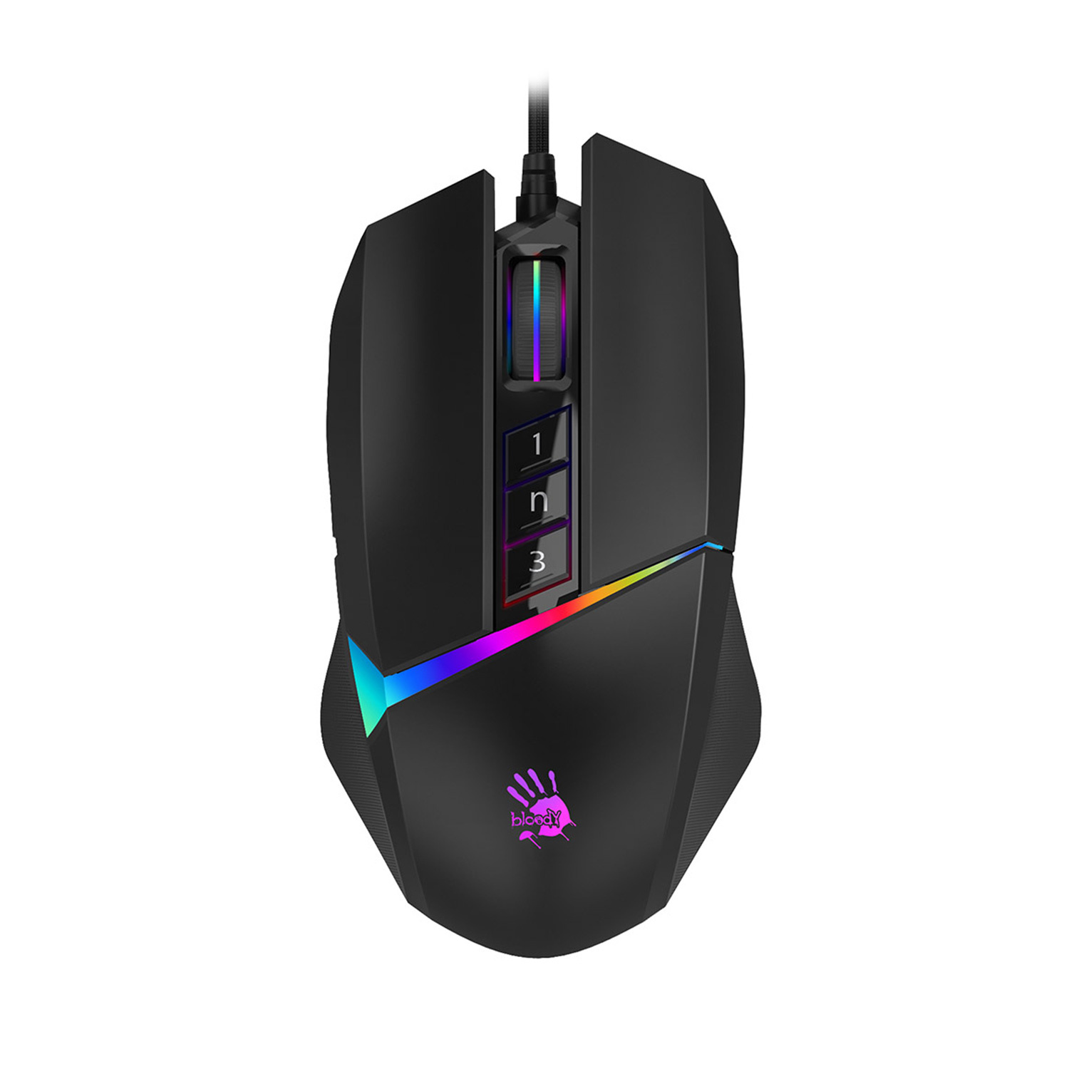 Мышь A4Tech Bloody W60 Max, USB, черный (W60 MAX STONE BLACK)