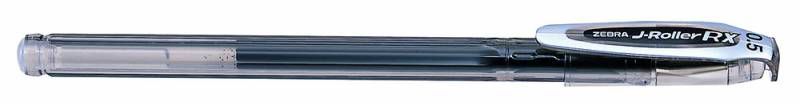 Ручка гелевая Zebra J-ROLLER RX, черный, пластик, колпачок (JJZ1-BK)