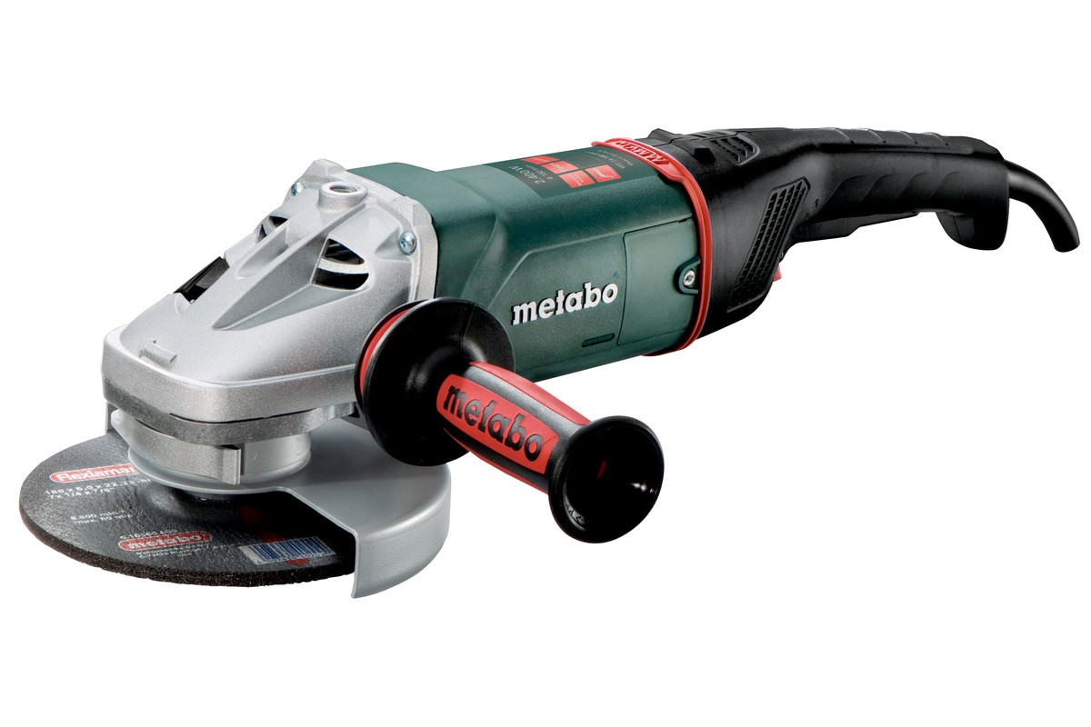 УШМ (болгарка) Metabo WE 24-180 MVT, сетевая, 2400Вт, 180мм, 8500 об/мин, 5.7кг (606468000)