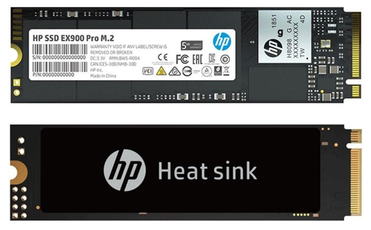 Твердотельный накопитель (SSD) HP 256Gb EX900 Pro, 2280, M.2, NVMe (9XL75AA) - фото 1