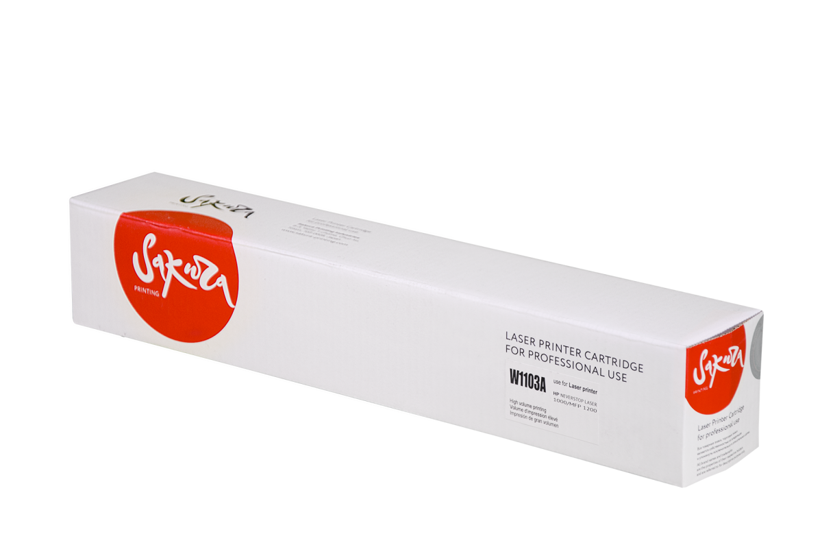 

Заправочный набор SAKURA SAW1103A, 2500 страниц, черный для Neverstop Laser 1000a/1000w/1200a/1200w (103A/W1103A), SAW1103A