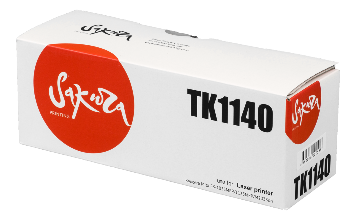 

Картридж лазерный SAKURA SATK1140 (TK1140), черный, 7200 страниц, совместимый, для Kyocera FS-1035MFP/1135MFP