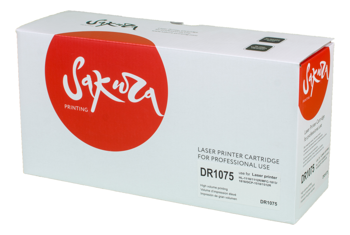 

Драм-картридж SAKURA DR1075 для Brother HL-1110/1112/1510/1512/1810/1815 (12000стр), SADR1075