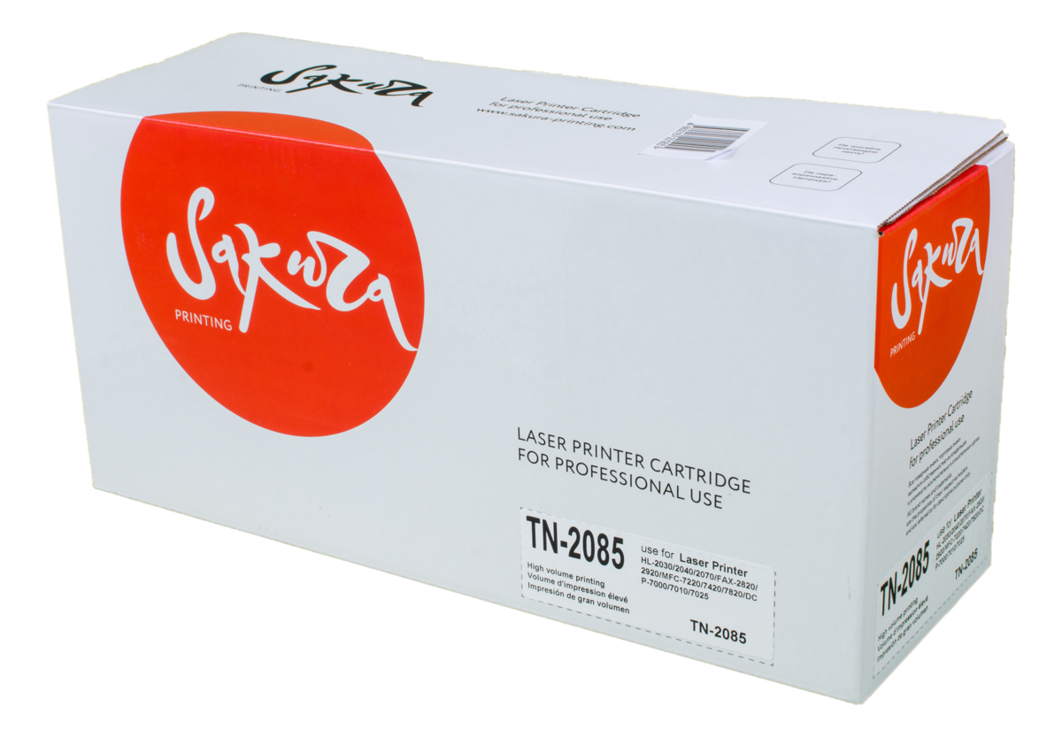 

Картридж лазерный Sakura SATN2085 (TN2085), черный, 1500 страниц, совместимый для Brother HL2035, HL2037, HL2037E
