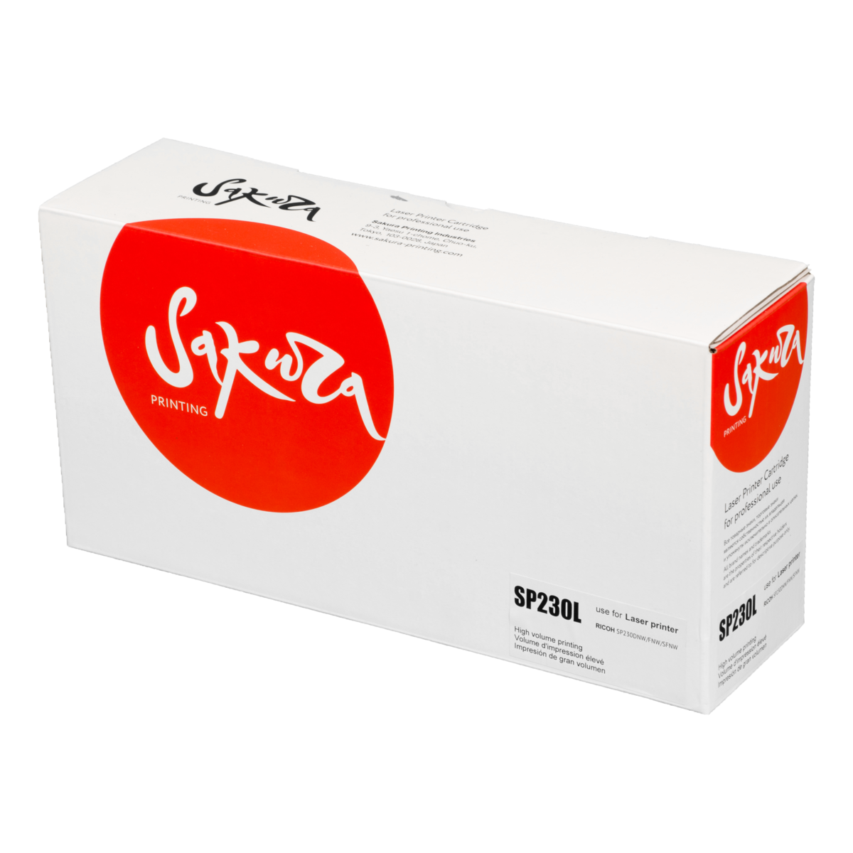 

Картридж лазерный Sakura SASP230L (SP 230L/408295), черный, 1200 страниц, совместимый для Ricoh Aficio SP 230DNw/230SFNw