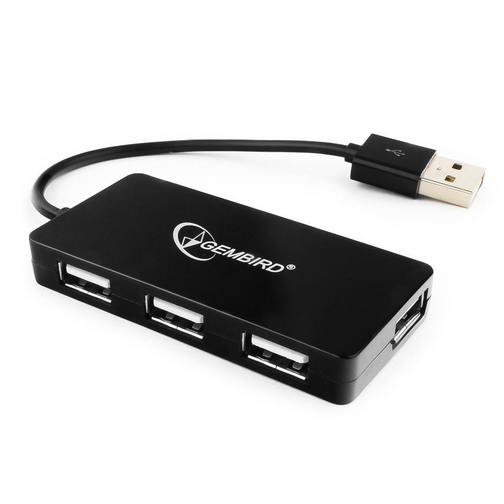 Концентратор Gembird UHB-U2P4-03, 4xUSB 2.0
