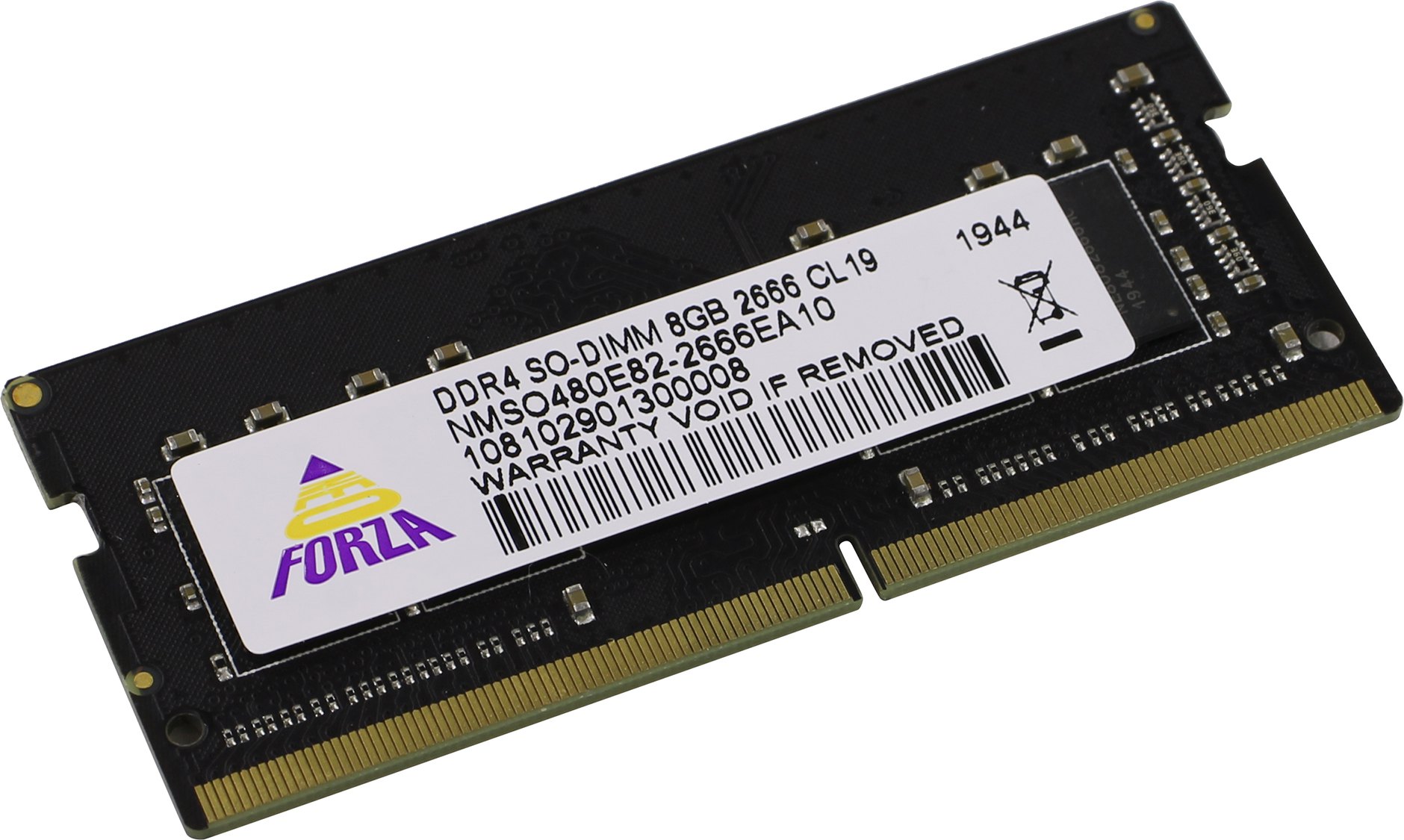 

Память DDR4 SODIMM 8Gb, 2666MHz, CL19, 1.2 В, Neo Forza (NMSO480E82-2666EA10), NMSO480E82-2666EA10