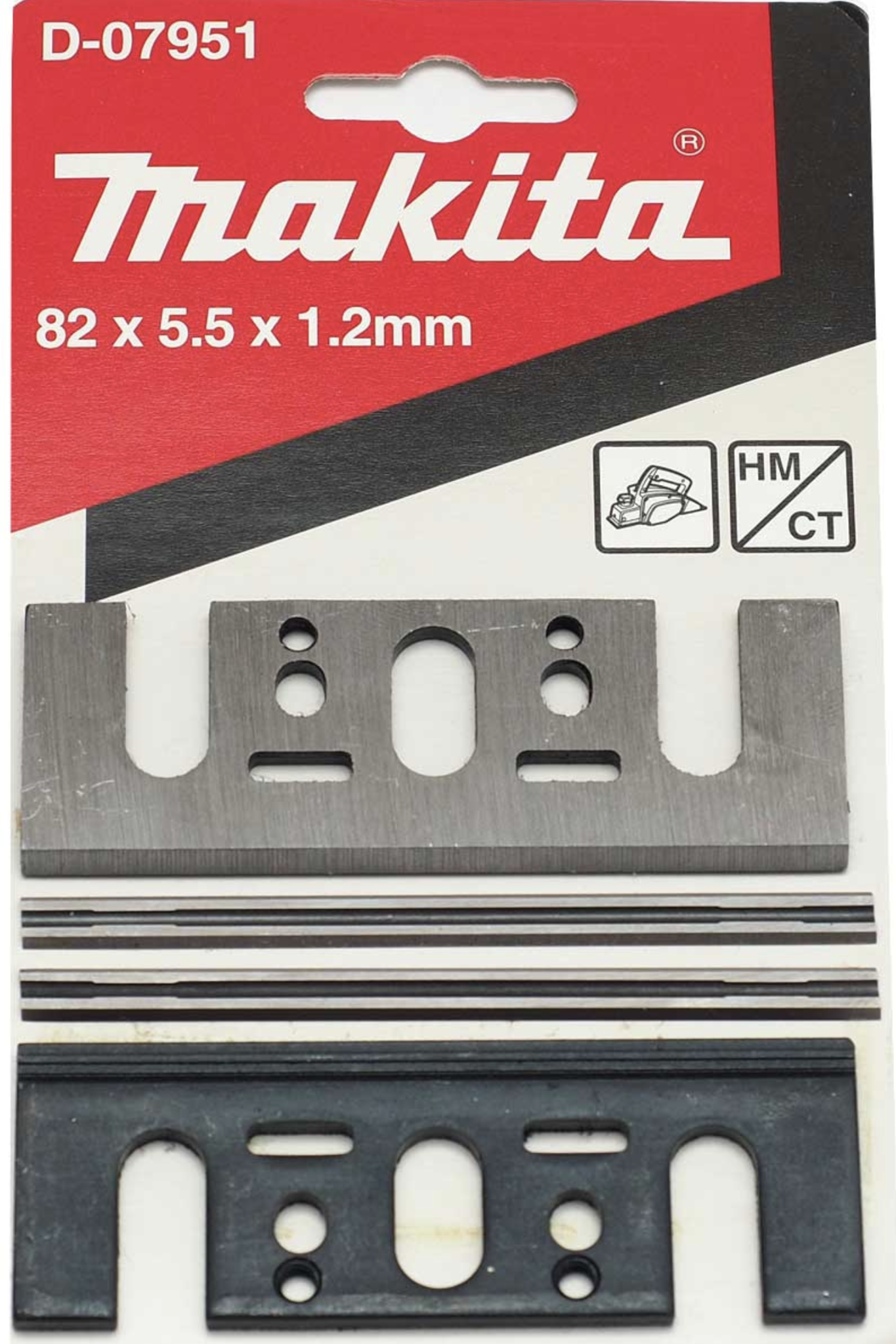 

Нож для рубанка Makita, 8.2 см для 1901/1902/1923Н/KP0800, 2 шт. (D-07951)